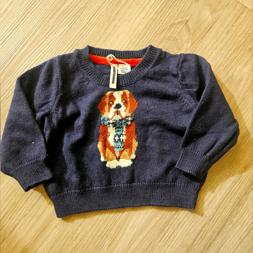 Janie and Jack Baby Sweater Navy Blue